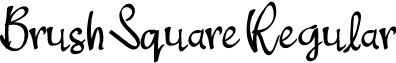 Brush Square Regular font - BrushSquare-7BrYw.otf