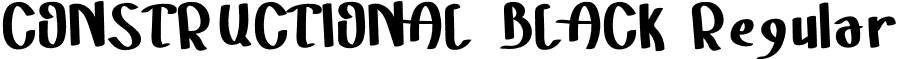 CONSTRUCTIONAL BLACK Regular font - ConstructionalBlack-z8X7a.otf