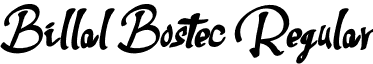 Billal Bostec Regular font - BillalBostec-vmAKy.otf