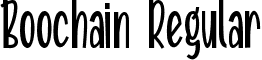 Boochain Regular font - Boochain.ttf