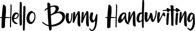 Hello Bunny Handwriting font - HelloBunnyDemo-WyWAG.ttf