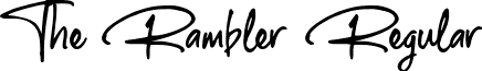 The Rambler Regular font - The Rambler.otf