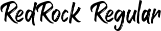 RedRock Regular font - RedRock (free for personal use).ttf
