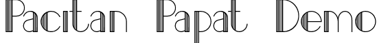 Pacitan Papat Demo font - Pacitan Papat Demo.ttf