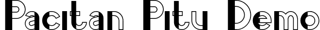 Pacitan Pitu Demo font - Pacitan Pitu Demo.ttf