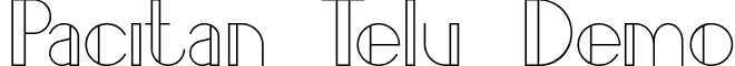 Pacitan Telu Demo font - Pacitan Telu Demo.ttf