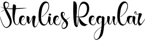 Stenlies Regular font - Stenlies.otf