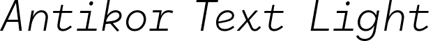 Antikor Text Light font - Taner-Ardali-Antikor-Text-Light-Italic.ttf