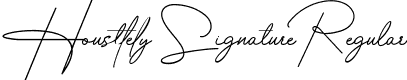 Housttely Signature Regular font - housttelysignature-qzo4r.ttf