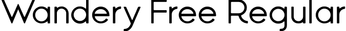 Wandery Free Regular font - Wandery.ttf