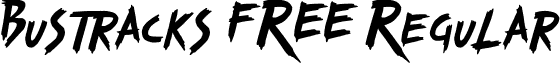 Bustracks FREE Regular font - Bustracks-FREE.ttf