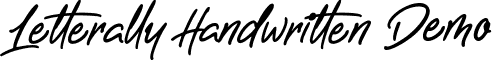 Letterally Handwritten Demo font - letterallyhandwrittendemo-k7dgl.ttf