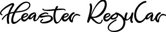 Heaster Regular font - Heaster.ttf