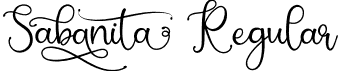 Sabanita Regular font - Sabanita.otf
