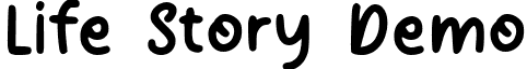 Life Story Demo font - Life Story Demo.ttf