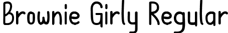 Brownie Girly Regular font - BrownieGirly.ttf
