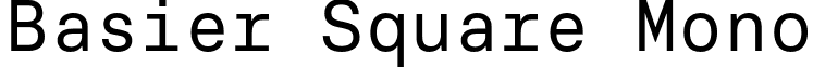 Basier Square Mono font - basiersquaremono-regular.otf