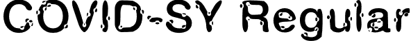 COVID-SY Regular font - COVID-SY.otf