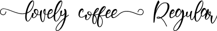 Lovely Coffee Regular font - Lovely Coffee.ttf