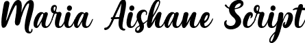 Maria Aishane Script font - Maria Aishane Script.otf