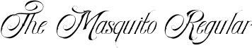 The Masquito Regular font - The Masquito.ttf