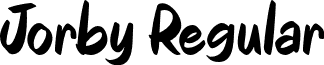 Jorby Regular font - Jorby Font by 7NTypes.otf