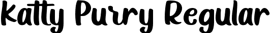 Katty Purry Regular font - KattyPurry (free for personal use).ttf