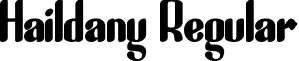 Haildany Regular font - haildany.otf