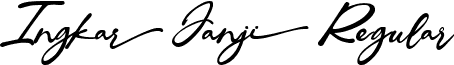 Ingkar Janji Regular font - IngkarJanji-X3qgP.ttf