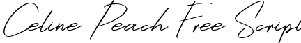 Celine Peach Free Script font - CelinePeachFreeScript-3zagp.ttf