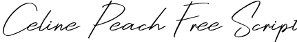 Celine Peach Free Script font - CelinepeachfreeScript-ZVEY3.otf