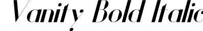 Vanity Bold Italic font - VanityBolditalic-8MapD.otf
