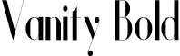 Vanity Bold font - VanityBoldnarrow-YzEZj.otf