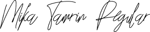 Mika Tamrin Regular font - MikaTamrin-JRJXM.otf
