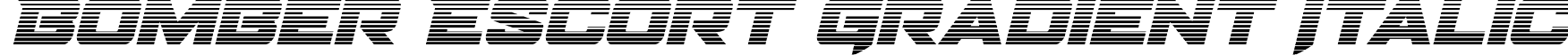 Bomber Escort Gradient Italic font - BomberEscortGradientItalic-DOL7m.otf