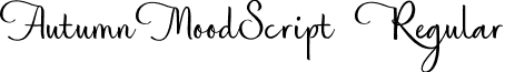 AutumnMoodScript Regular font - Autumnmoodscript-axpmx.ttf