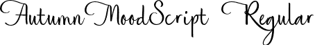 AutumnMoodScript Regular font - Autumnmoodscript-WyWBz.otf