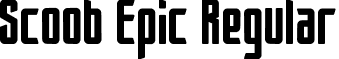 Scoob Epic Regular font - ScoobEpic-8MawA.ttf