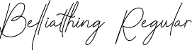 Belliatthing Regular font - Belliatthing-1GD4v.otf