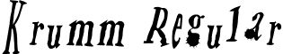 Krumm Regular font - Krumm-2OEKX.otf