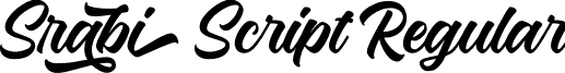 Srabi Script Regular font - SrabiScript-eZeYB.otf