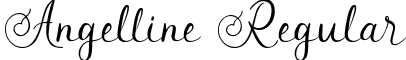 Angelline Regular font - Angelline-K707e.ttf