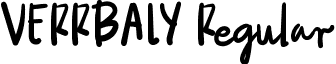 VERRBALY Regular font - Verrbaly-z8X6D.ttf