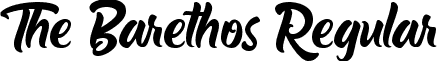 The Barethos Regular font - darkest-saturday.the-barethos.ttf