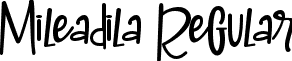 Mileadila Regular font - Mileadila-vmvXD.ttf