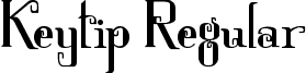 Keytip Regular font - Keytip-w13JZ.ttf