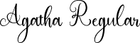 Agatha Regular font - Agatha-6YeDx.ttf