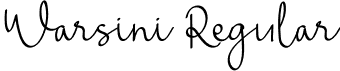 Warsini Regular font - Warsini-1GPB4.otf