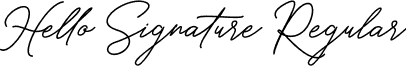 Hello Signature Regular font - Hellosignature-ALPyg.otf