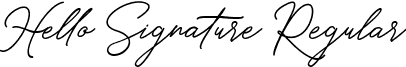 Hello Signature Regular font - Hellosignature-qZ7Lq.ttf